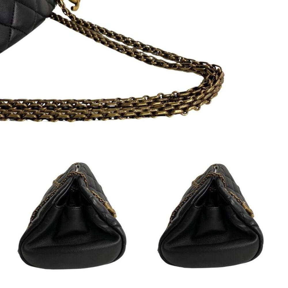 Chanel Mademoiselle Black Leather Shoulder Bag (Pre-Owned) - Picture 4 of 10